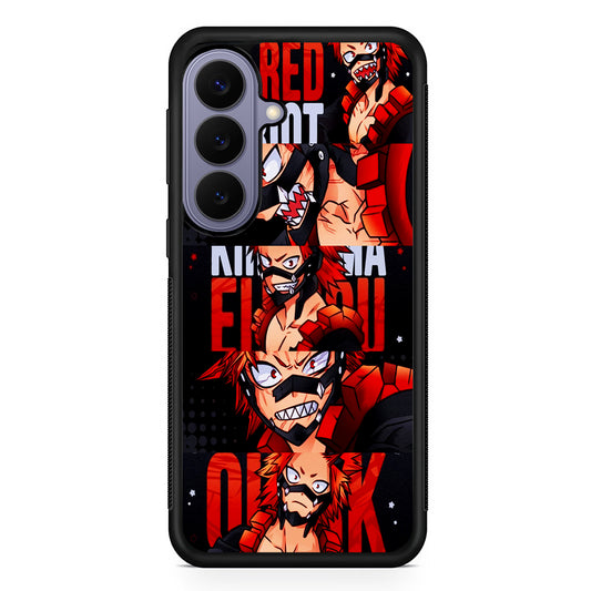 Red Riot Eijiro Kirishima Aesthetic Samsung Galaxy S26 Case | Durable Rubber Case for Samsung Galaxy S26