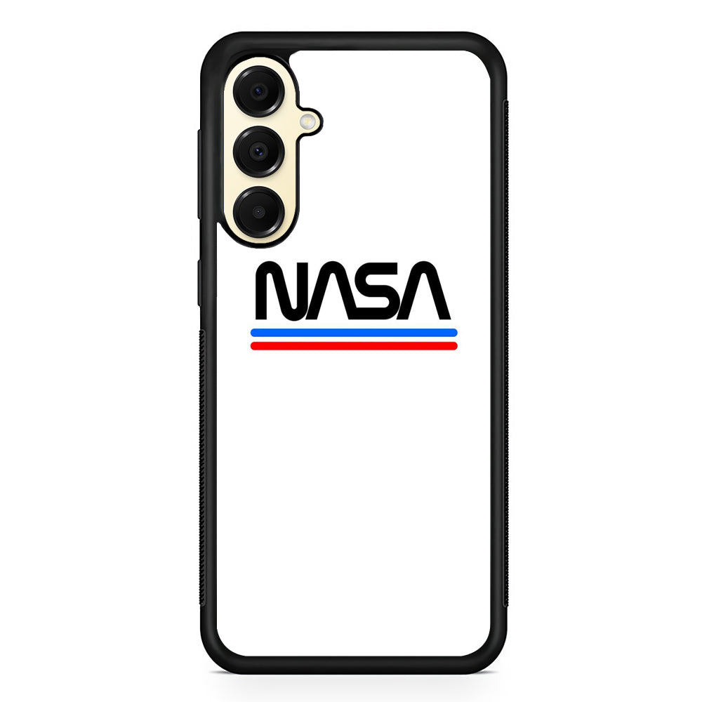 Nasa White Stripe Samsung Galaxy A16 Case | Slim Rubber Case for Samsung Galaxy A16