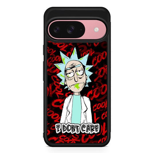 Dr Rick I Don't Care Google Pixel 9 Case | Google Pixel 9 Protective Rubber Case