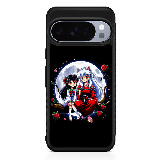 Inuyasha and Kagome Full Moon Google Pixel 10 Pro Case | Slim Google Pixel 10 Pro Rubber Case