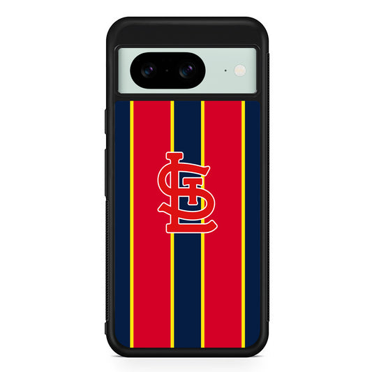 MLB St Louis Cardinals Logo Google Pixel 8 Case | Durable Protective Cover for Google Pixel 8