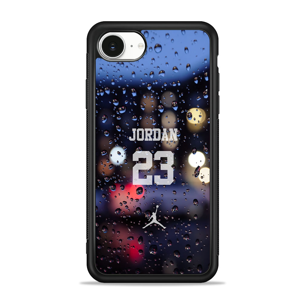 Air Jordan Glow from Rainy Night iPhone 16e Case - Slim Silicone Case