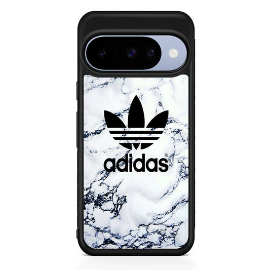 Adidas White Marble Google Pixel 10 Case | Google Pixel 10 Rubber Protective Case