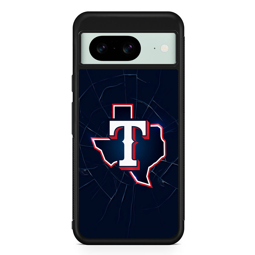 MLB Texas Rangers Team Google Pixel 8 Case | Durable Protective Cover for Google Pixel 8