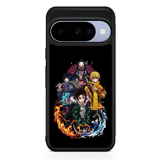 Demon Slayer Hoodie Style Google Pixel 10 Case | Google Pixel 10 Rubber Protective Case