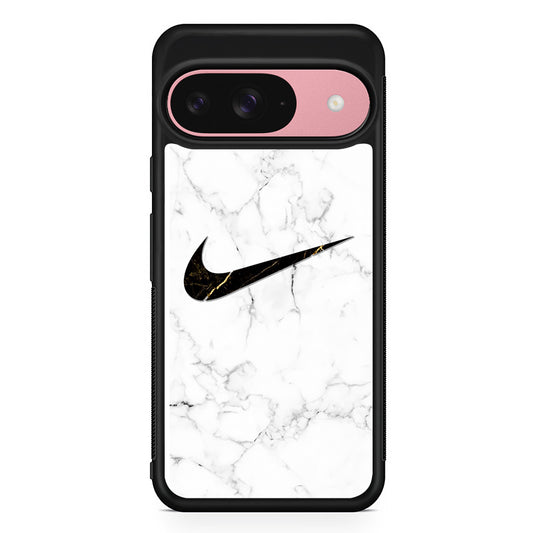 Nike Gold Line in Marble Google Pixel 9 Case | Durable Google Pixel 9 Cover