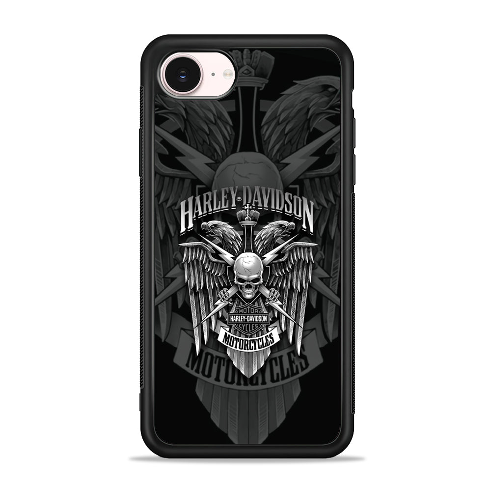 Harley Davidson Silver Pinion iPhone 17e Case - Silicone Case