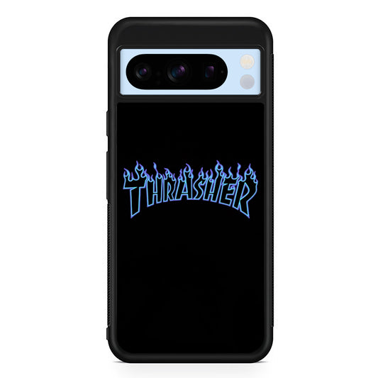 Thrasher Blue Flame Google Pixel 8 Pro Case | Premium Protective Case for Google Pixel 8 Pro
