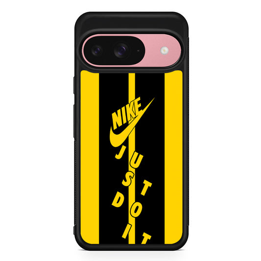 Nike Yellow Stripe Just Do It Google Pixel 9 Case | Durable Google Pixel 9 Cover