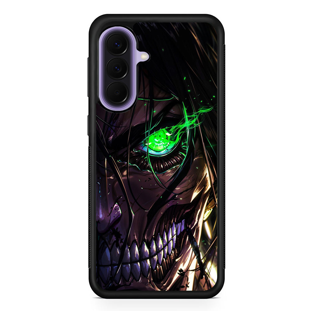 Attack on Titan Eren Face Samsung Galaxy A57 Case | Slim Samsung Galaxy A57 Rubber Case