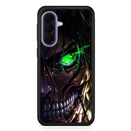 Attack on Titan Eren Face Samsung Galaxy A57 Case | Slim Samsung Galaxy A57 Rubber Case