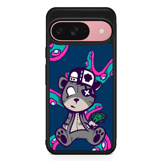 Gangsta Bear Need The Money Google Pixel 9 Case | Google Pixel 9 Protective Rubber Case