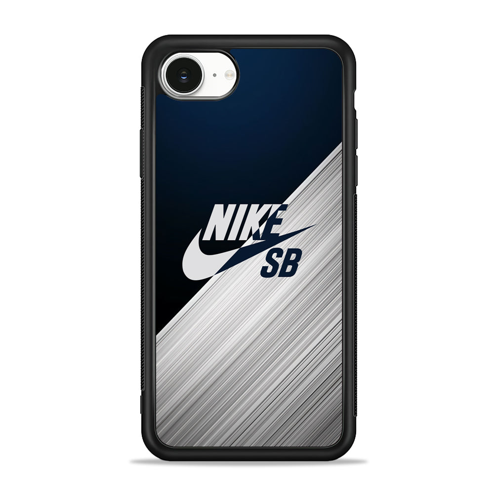 Nike Two Side Colour White Layer iPhone 16e Case - Slim Silicone Case