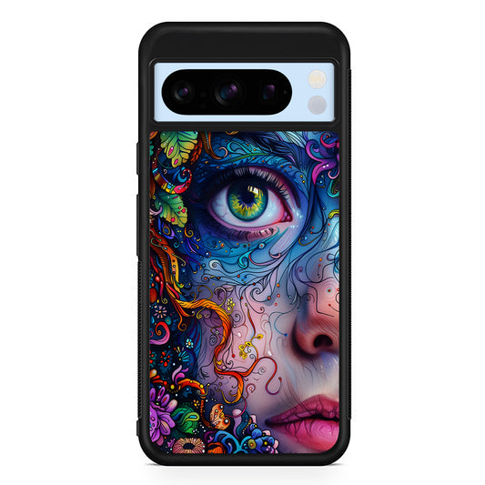 The Flower Fairy Girl Face Google Pixel 8 Pro Case | Slim Rubber Case for Google Pixel 8 Pro