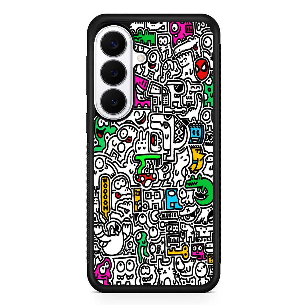 Graffiti Doodle Drawings Art Samsung Galaxy S26 Plus Case | Slim Protective Cover for Samsung Galaxy S26 Plus