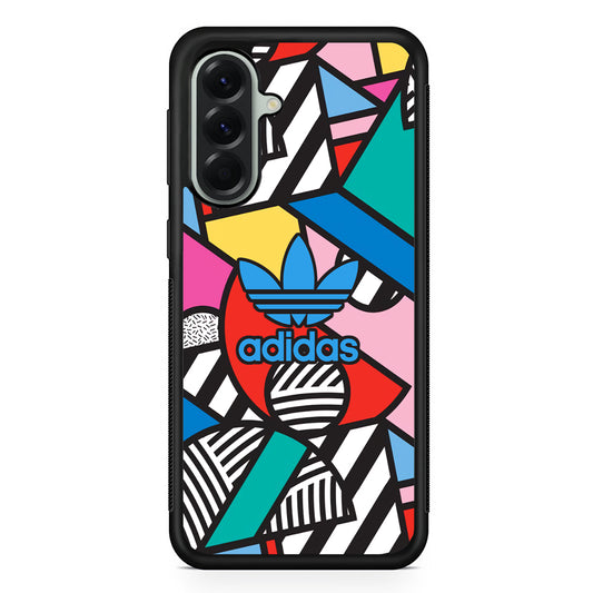 Adidas Collage of Shape Samsung Galaxy A56 Case | Samsung Galaxy A56 Rubber Protective Case
