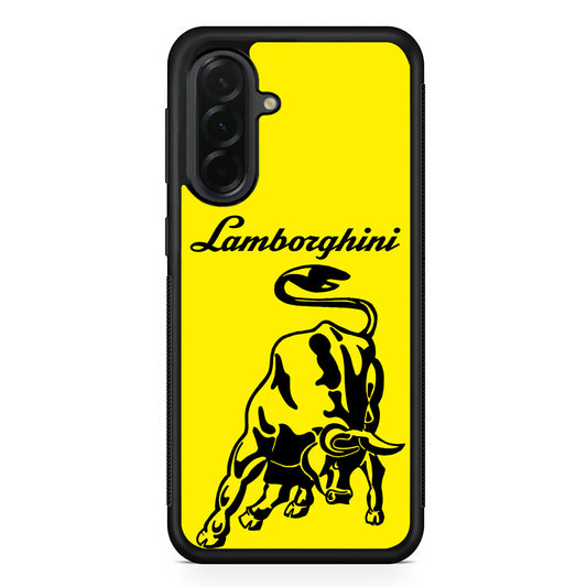 Lamborghini Word Icon Samsung Galaxy A36 Case | Slim Samsung Galaxy A36 Protective Case
