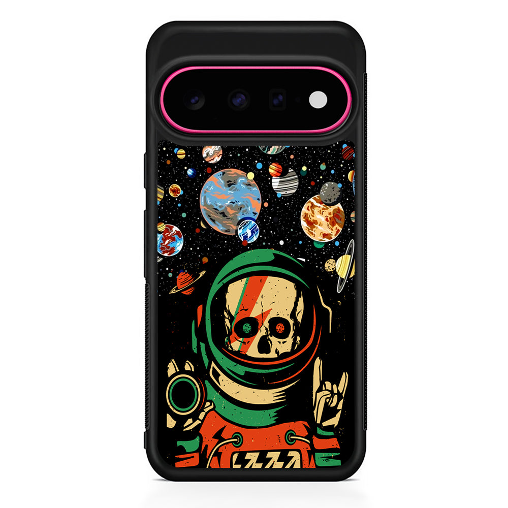Astro Skull on The Space Google Pixel 11 Case | Slim Shockproof Cover