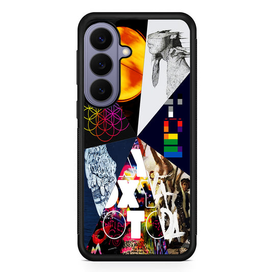 Coldplay Album Cover Collage Samsung Galaxy S26 Case | Durable Rubber Case for Samsung Galaxy S26