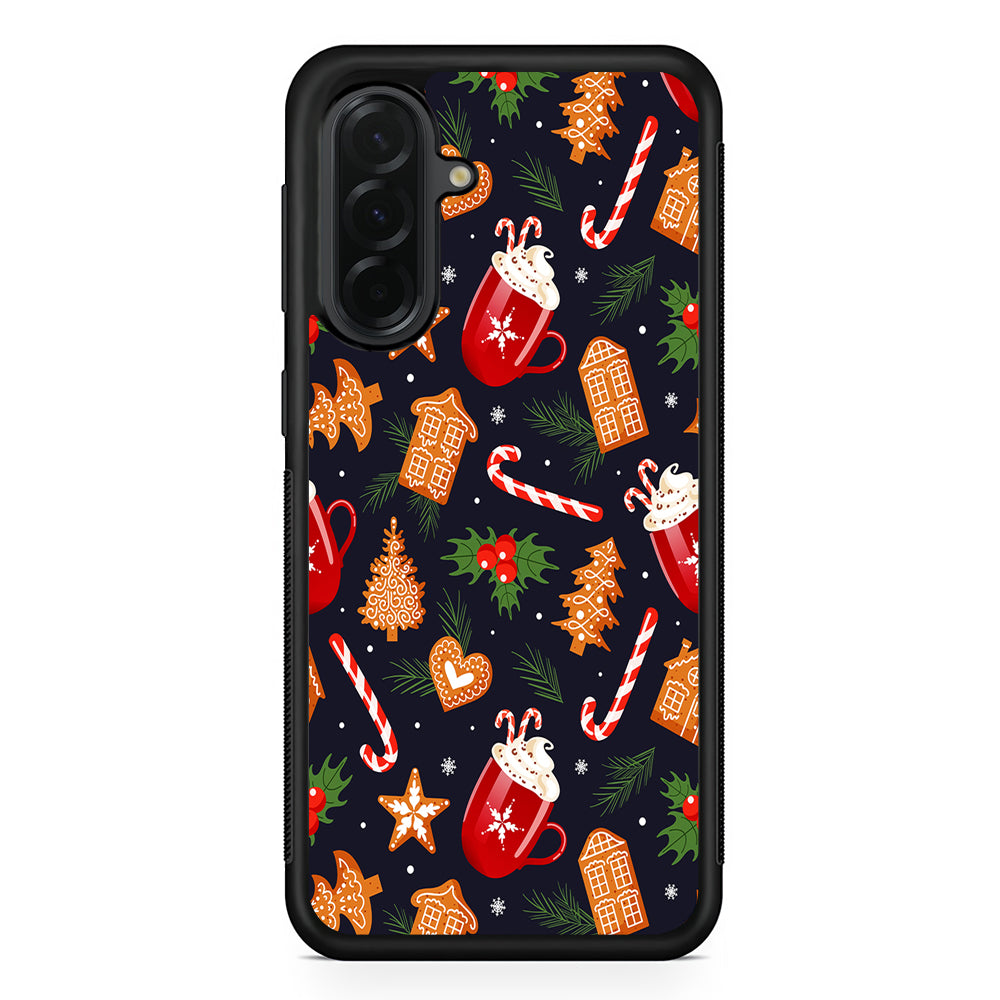 Christmas Ornaments Aesthetic Samsung Galaxy A36 Case | Protective Rubber Cover