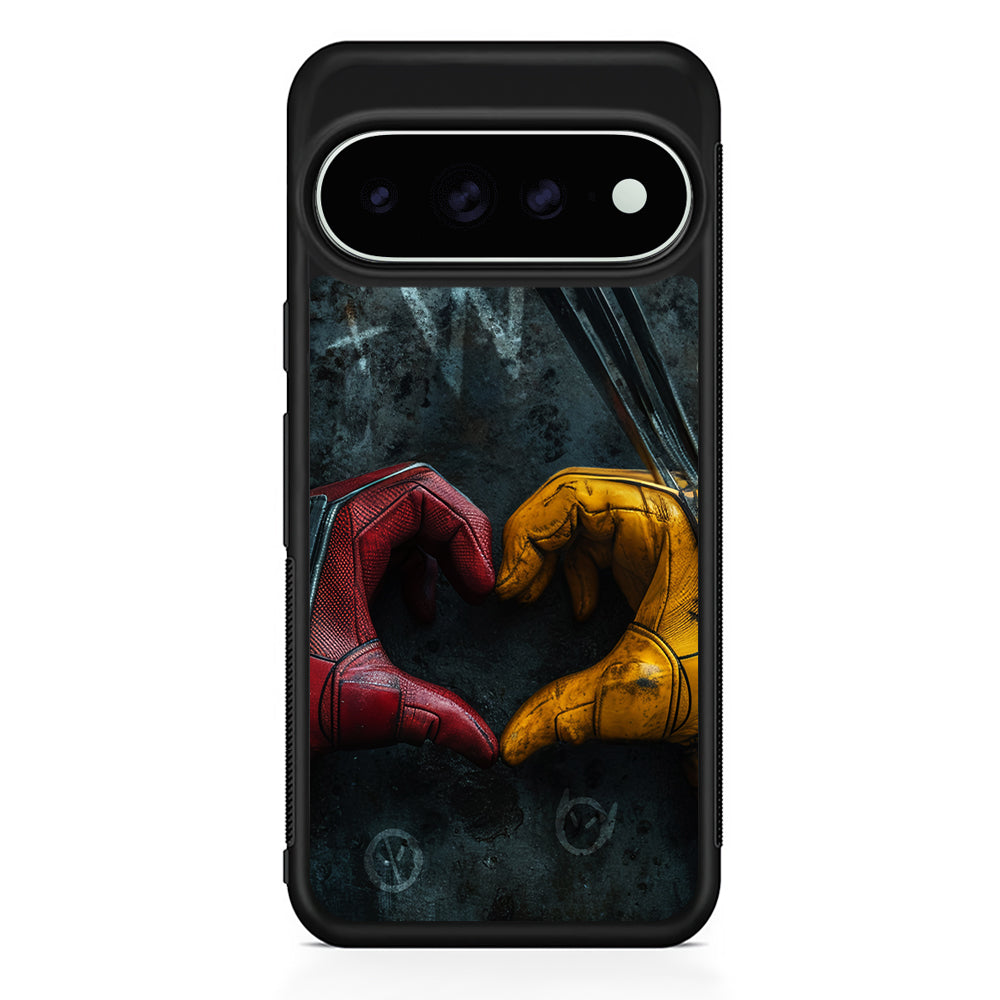 Deadpool and Wolverine Symbol of Love Google Pixel 11 Pro XL Case - Custom Design Protective Case