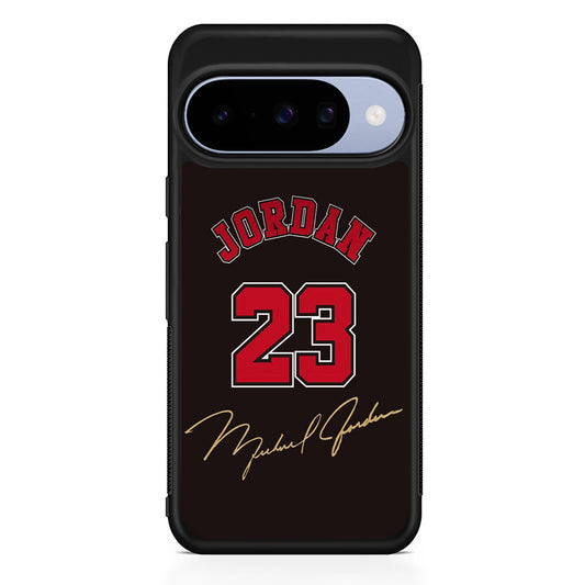 Air Jordan Signature Number Google Pixel 10 Case | Google Pixel 10 Rubber Protective Case