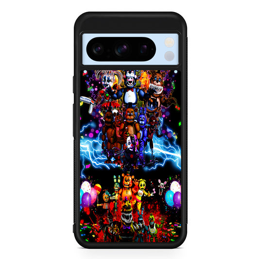 Five Nights at Freddy's Party Google Pixel 8 Pro Case | Slim Rubber Case for Google Pixel 8 Pro