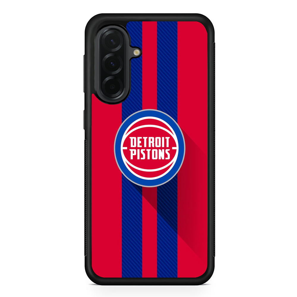 NBA Detroit Pistons Victory Ball Samsung Galaxy A36 Case | Protective Rubber Cover
