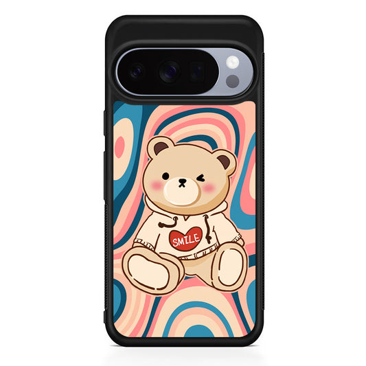 Cute Bear with Hoodie Google Pixel 10 Pro Case | Slim Google Pixel 10 Pro Rubber Case