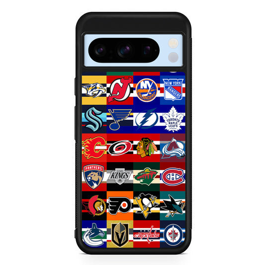 All NHL Teams Jersey Google Pixel 8 Pro Case | Slim Rubber Case for Google Pixel 8 Pro