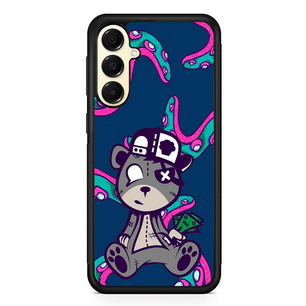 Gangsta Bear Need The Money Samsung Galaxy A16 Case | Slim Rubber Samsung Galaxy A16 Case