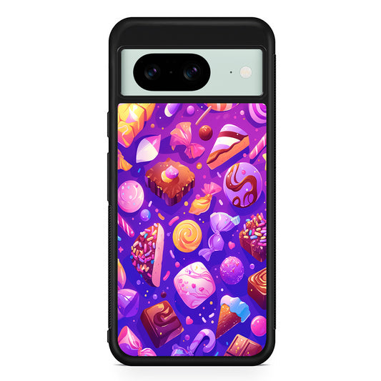 Various Kinds of Sweets and Candies Google Pixel 8 Case | Durable Protective Cover for Google Pixel 8