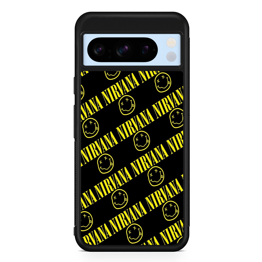 Nirvana Smiley Face Google Pixel 8 Pro Case | Slim Rubber Case for Google Pixel 8 Pro
