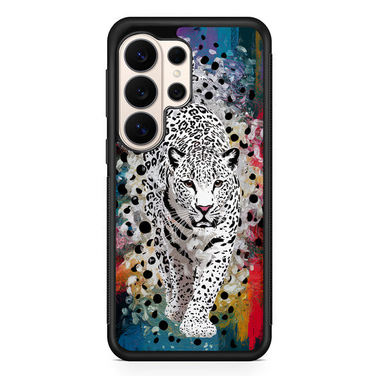 A White Leopard Painting Samsung Galaxy S26 Ultra Case | Slim Protective Case for Samsung Galaxy S26 Ultra