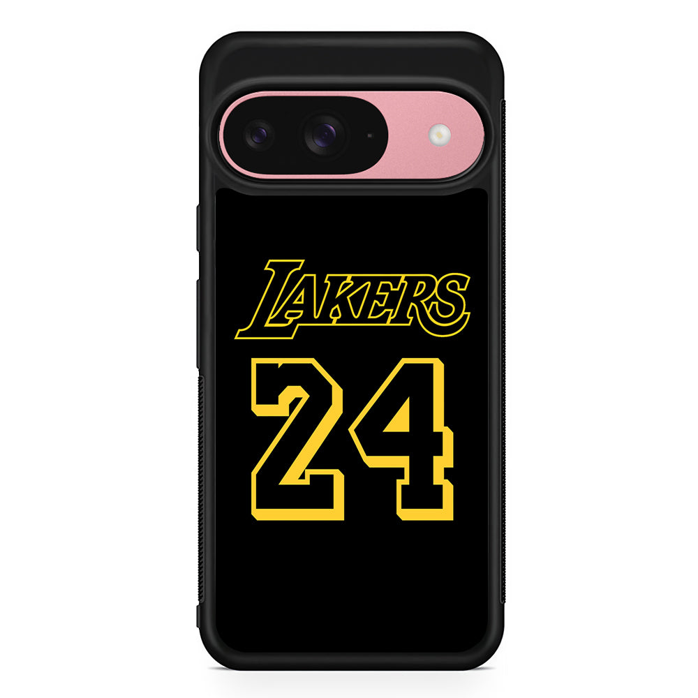 Kobe Bryant Lakers 24 Google Pixel 9 Case | Google Pixel 9 Protective Rubber Case