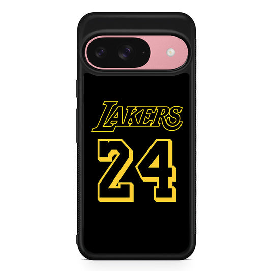 Kobe Bryant Lakers 24 Google Pixel 9 Case | Google Pixel 9 Protective Rubber Case