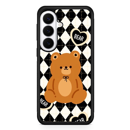 Bear and Black Flanel Samsung Galaxy S26 Plus Case | Slim Protective Cover for Samsung Galaxy S26 Plus