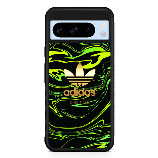 Adidas Green Moss Line Google Pixel 8 Pro Case | Slim Protective Cover