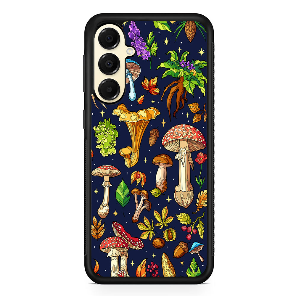 Various Mushrooms Autumn Samsung Galaxy A16 Case | Slim Rubber Samsung Galaxy A16 Case
