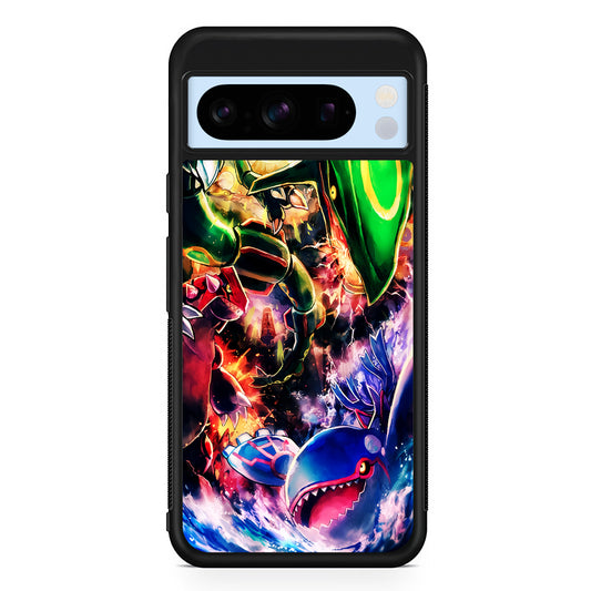 Legendary Pokemon Monsters Trio Google Pixel 8 Pro Case | Slim Rubber Case for Google Pixel 8 Pro