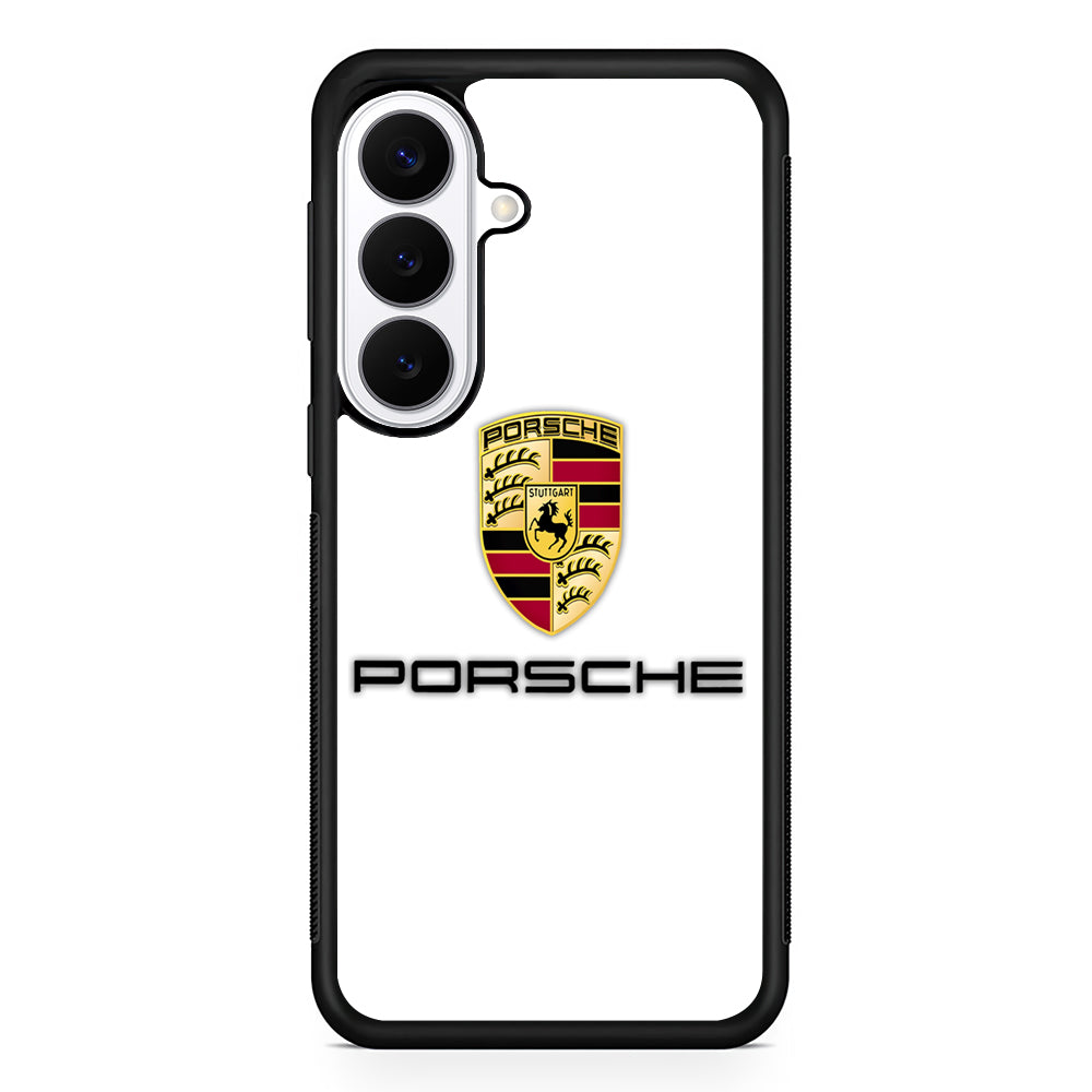 Porsche White Emblem Samsung Galaxy S26 Plus Case | Stylish Protective Cover for Samsung Galaxy S26 Plus
