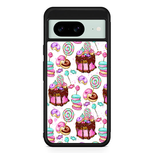 Delicious Donuts Cakes Candy Google Pixel 8 Case | Durable Protective Cover for Google Pixel 8