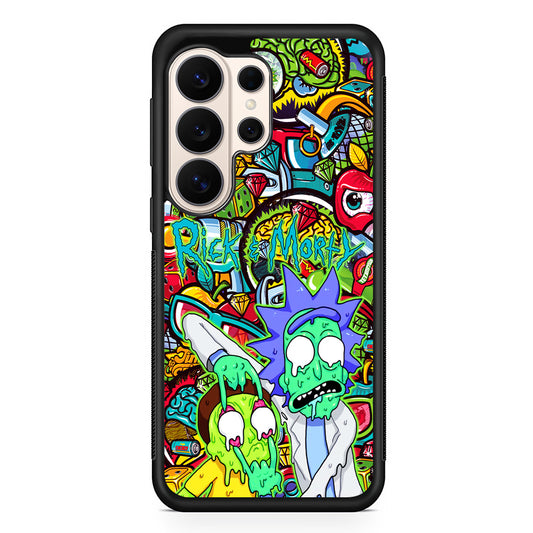 Rick and Morty Melt in Doodle Samsung Galaxy S26 Ultra Case | Slim Protective Case for Samsung Galaxy S26 Ultra