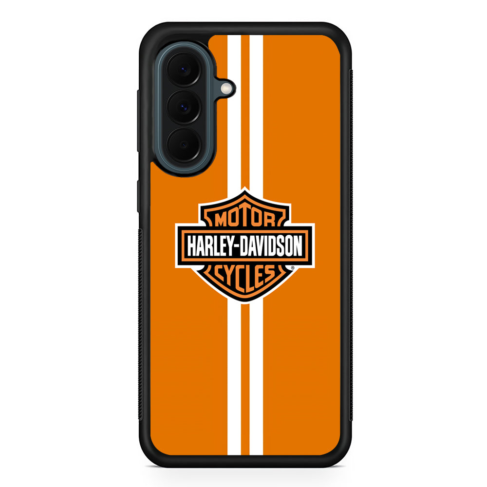 Harley Davidson Orange Touch Samsung Galaxy A37 Case | Samsung Galaxy A37 Rubber Phone Case