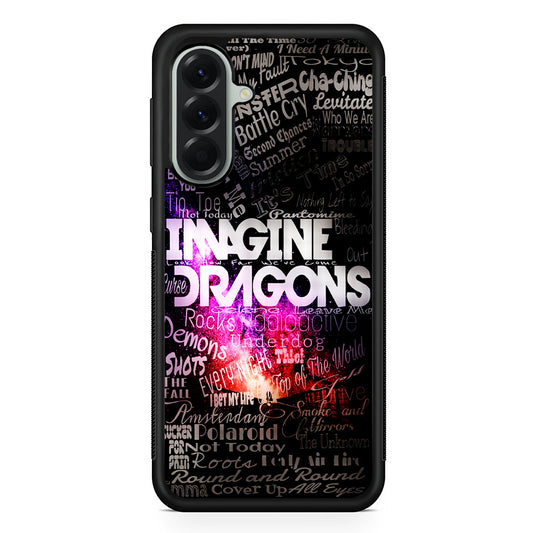 Imagine Dragons Lettering Art Samsung Galaxy A56 Case | Samsung Galaxy A56 Protective Rubber Case