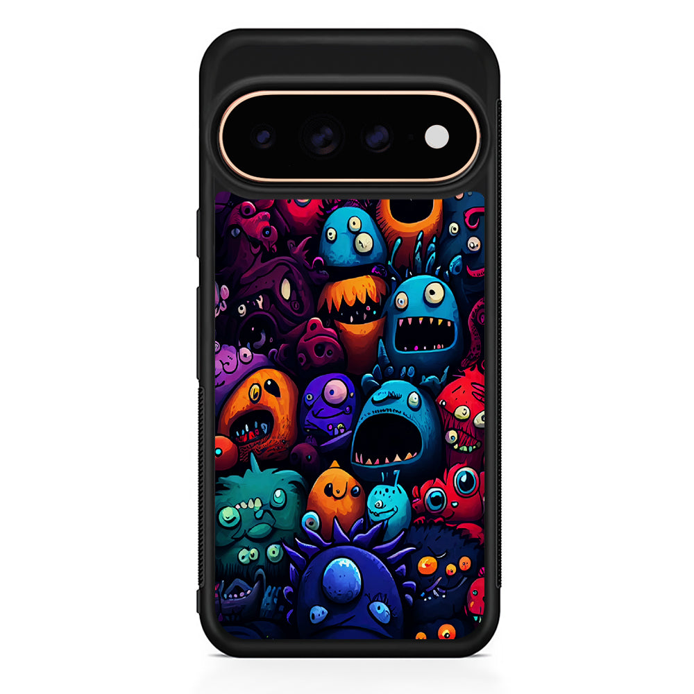 Colorful Monster Doodle Art Google Pixel 11 Pro Case - Stylish Protective Phone Case