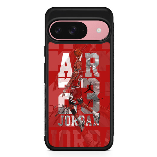 Air Jordan Silver Light Google Pixel 9 Case | Google Pixel 9 Protective Rubber Case