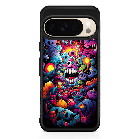 One Eyed Monster Doodle Art Google Pixel 10 Pro XL Case | Slim Google Pixel 10 Pro XL Protective Case
