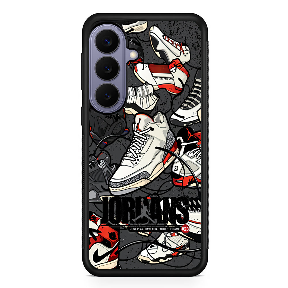 Air Jordan Play and Enjoy The Game Samsung Galaxy S26 Case | Slim Protective Rubber Case for Samsung S26