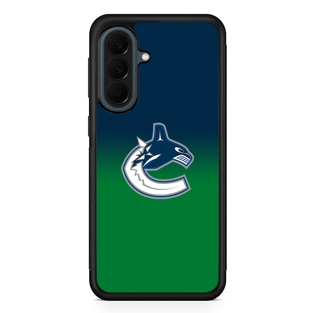 NHL Vancouver Canucks Gradation Samsung Galaxy A37 Case | Samsung Galaxy A37 Rubber Phone Case